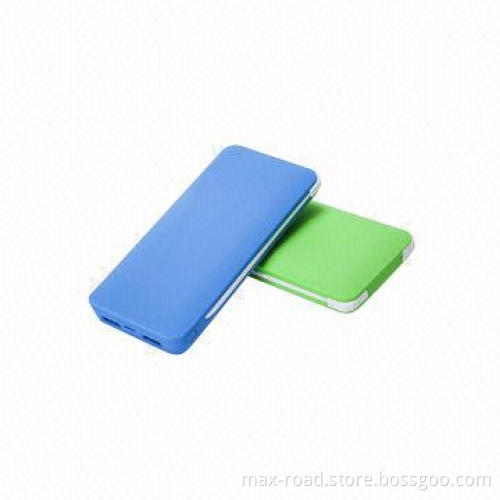 5200mAh Slim Power Bank, External Charger with Built-in USB/Minimum USB Cable for Smartphone/Tablet